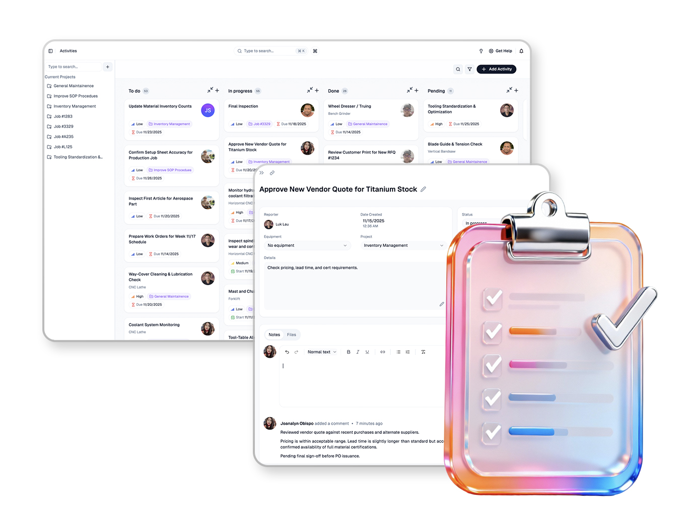 Activity Kanban Board